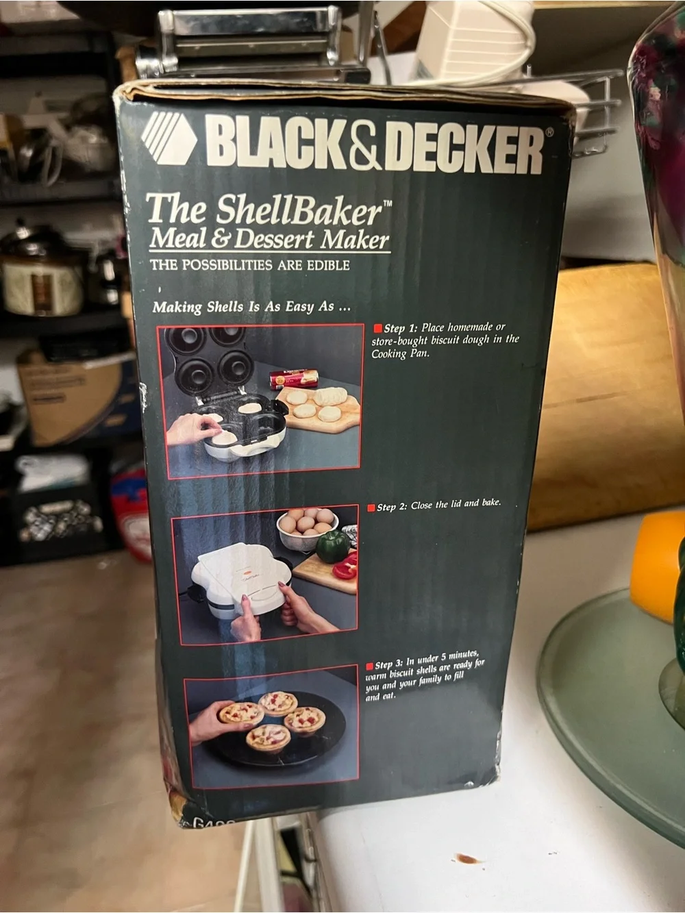 BLACK & DECKER The ShellBaker Meal & Dessert Maker - White